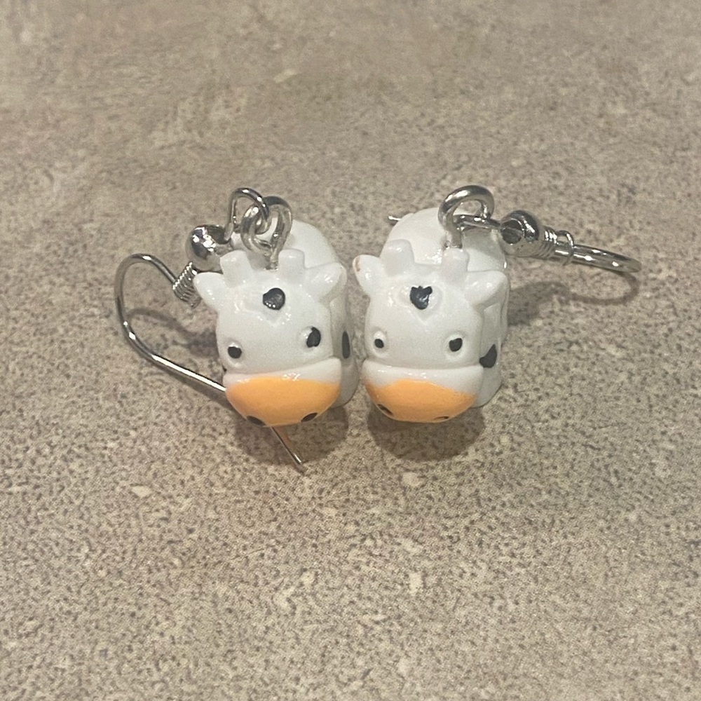 Cow earrings